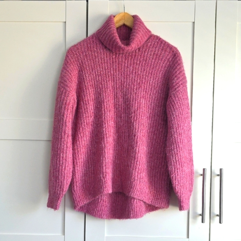 Old Navy Soft Pink Cowl Neck Sweater